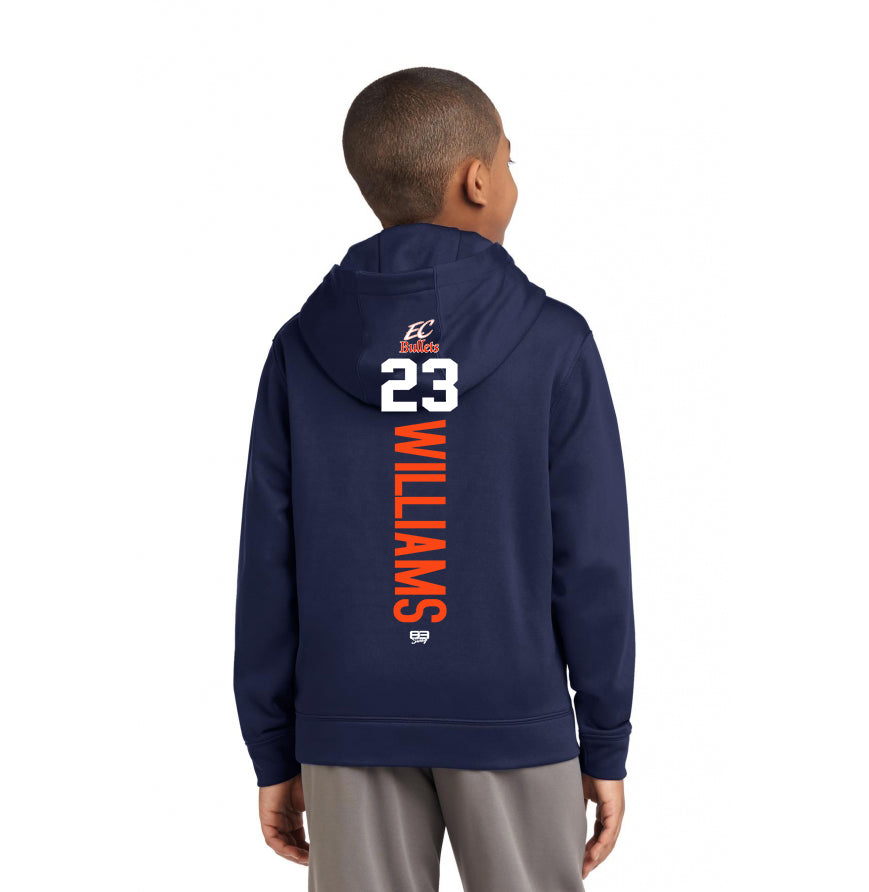 Sport-Tek Youth Sport-Wick Fleece Hooded Pullover YST244 - EC Bullets Softball