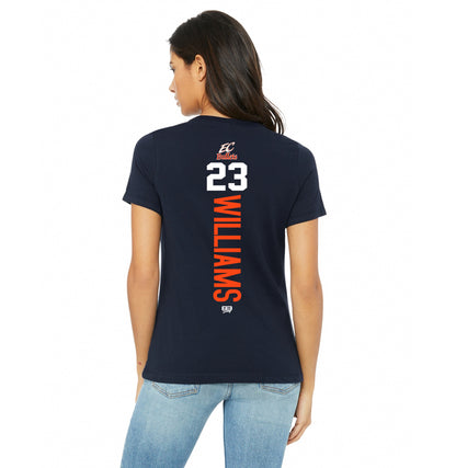 Bella + Canvas B6400 Women's Relaxed Jersey Short-Sleeve T-Shirt - EC Bullets Softball