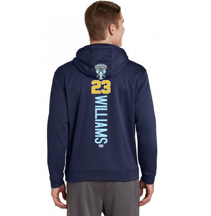 Sport-Tek Sport-Wick Fleece Hooded Pullover F244 - Casco Bay Elite Baseball