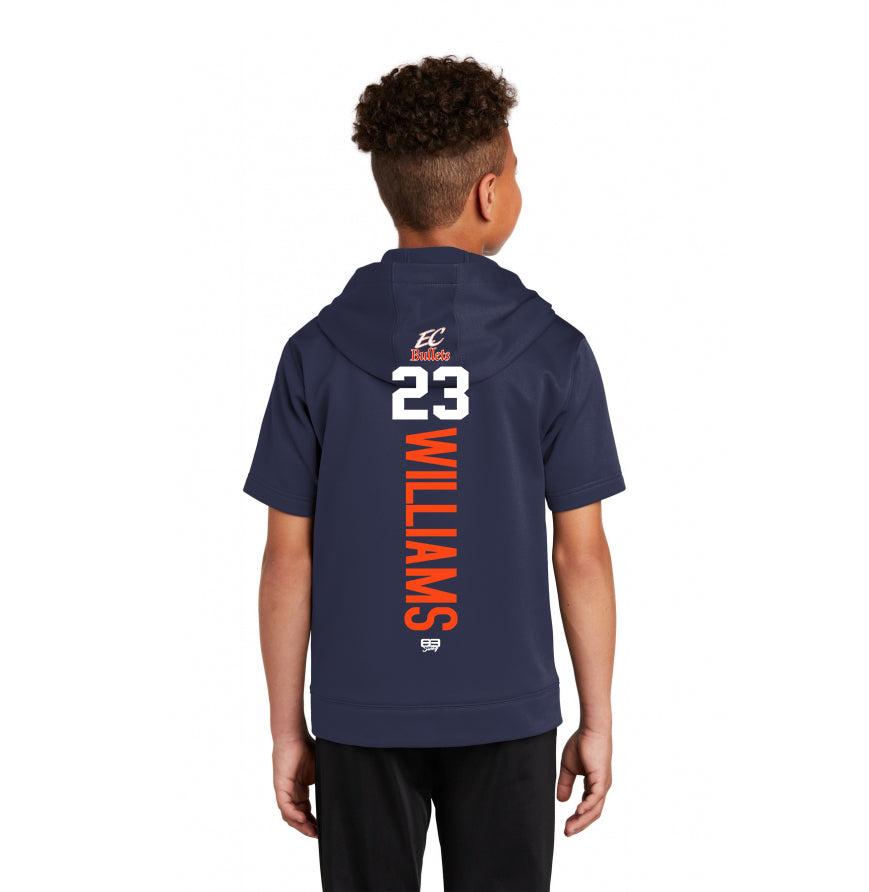 Sport-Tek Youth Sport-Wick Fleece Short Sleeve Hooded Pullover YST251 - EC Bullets Softball
