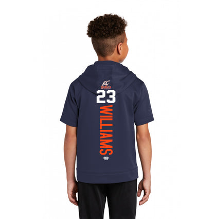Sport-Tek Youth Sport-Wick Fleece Short Sleeve Hooded Pullover YST251 - EC Bullets Softball