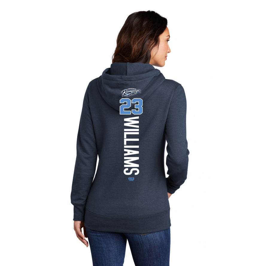 Port & Company Women's Core Fleece Pullover Hooded Sweatshirt LPC78H - Mississippi Rampage Select Softball