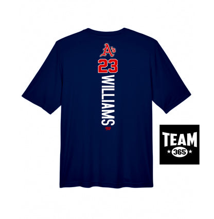 Team 365 Youth & Men's Zone Performance T-Shirt - Little Rock A's Baseball