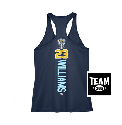 Team 365 TT11WRC Women's Zone Performance Racerback Tank - Casco Bay Elite Baseball