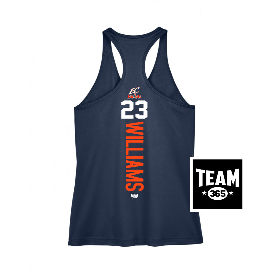 Team 365 TT11WRC Women's Zone Performance Racerback Tank - EC Bullets Softball