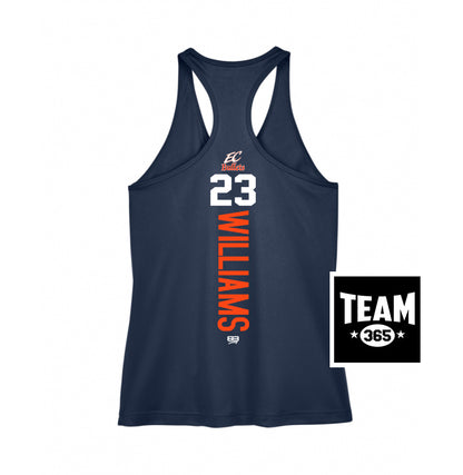Team 365 TT11WRC Women's Zone Performance Racerback Tank - EC Bullets Softball