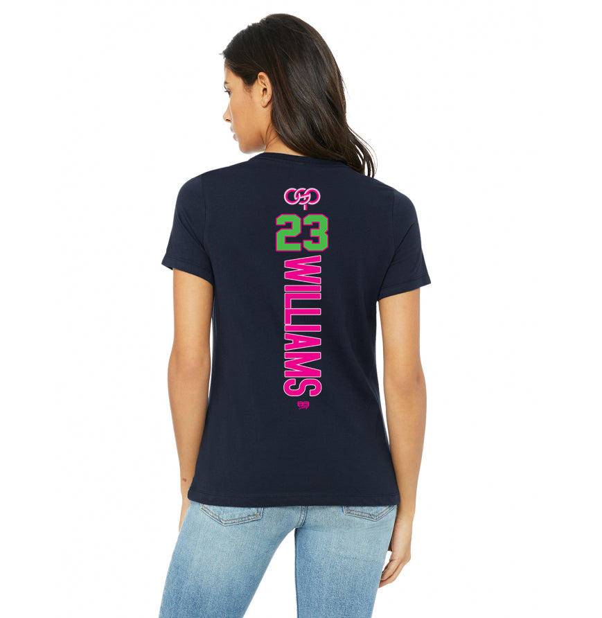 Bella + Canvas B6400 Women's Relaxed Jersey Short-Sleeve T-Shirt - OSP Gorilla Queens Softball