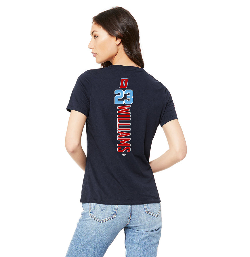 Bella + Canvas 6415 Ladies' Relaxed Triblend V-Neck T-Shirt - North Florida Dynasty