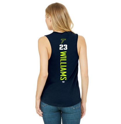 Bella + Canvas B6003 Women's Jersey Muscle Tank - Ponte Vedra Thunder Baseball