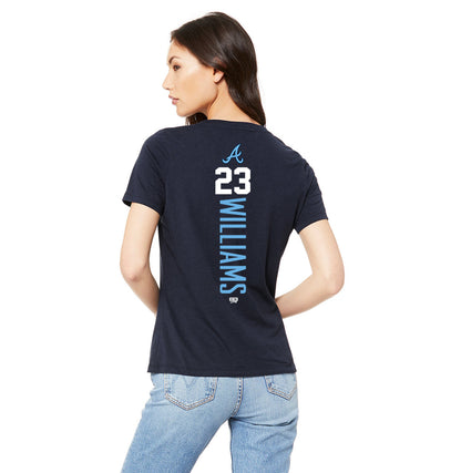 Bella + Canvas 6415 Ladies' Relaxed Triblend V-Neck T-Shirt - Aces Baseball
