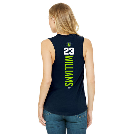 Bella + Canvas B6003 Women's Jersey Muscle Tank - VB Bombers Baseball