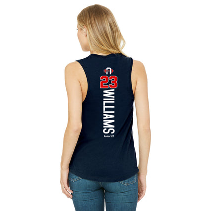 Bella + Canvas B6003 Women's Jersey Muscle Tank - Arrows Baseball