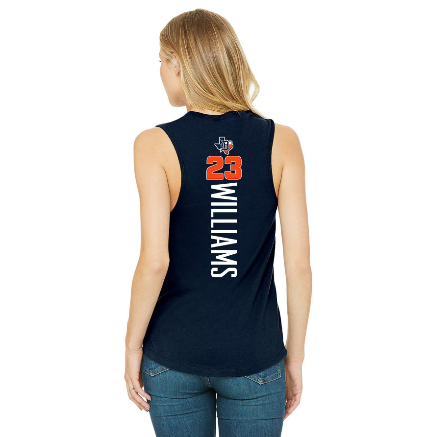 Bella + Canvas B6003 Women's Jersey Muscle Tank - Dallas Tigers Baseball