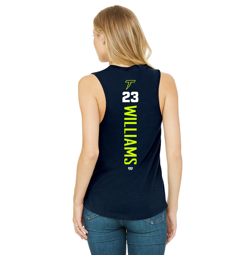 Bella + Canvas B6003 Women's Jersey Muscle Tank - Ponte Vedra Thunder Baseball