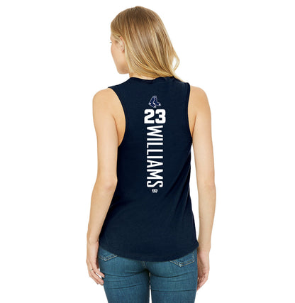 Bella + Canvas B6003 Women's Jersey Muscle Tank - Blue Sox Baseball
