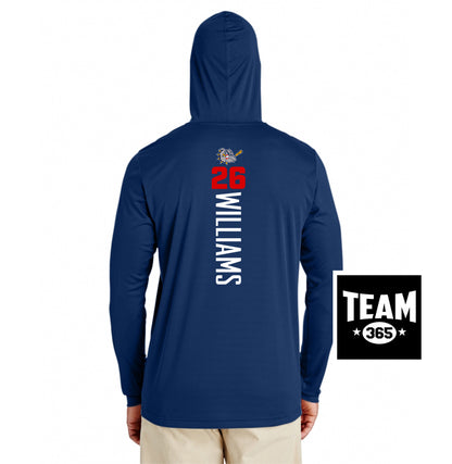 Team 365 Youth & Men's Zone Performance Hoodie - Bloomingdale Bulldogs Baseball
