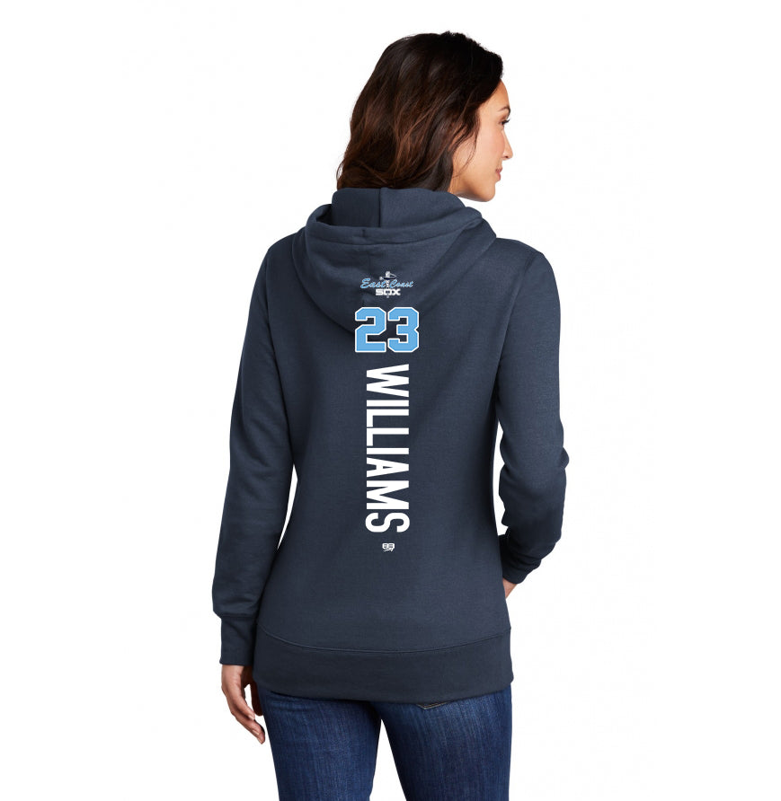Port & Company Women's Core Fleece Pullover Hooded Sweatshirt LPC78H - East Coast Sox Baseball