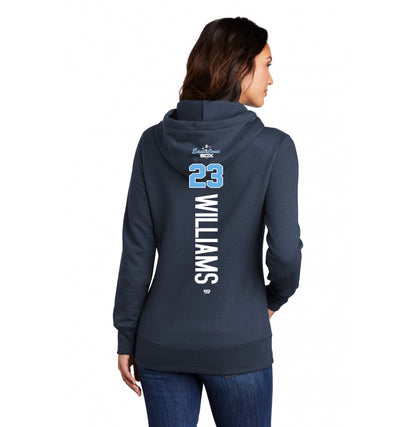 Port & Company Women's Core Fleece Pullover Hooded Sweatshirt LPC78H - East Coast Sox Baseball