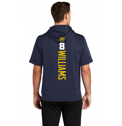 Sport-Tek Sport-Wick Fleece Short Sleeve Hooded Pullover ST251 - Midland Bandits Baseball