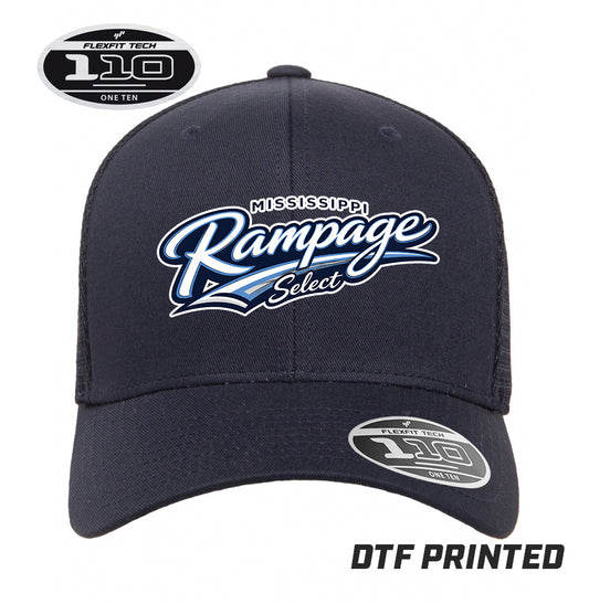 Flexfit 110M Adult 110reg Mesh Cap DTF PRINTED - Mississippi Rampage Select Softball