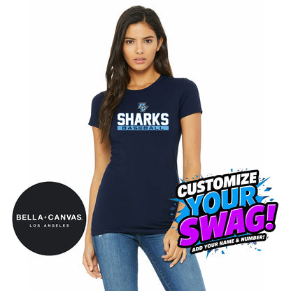 Bella + Canvas 6004 Women's The Favorite T-Shirt - PVAA Sharks