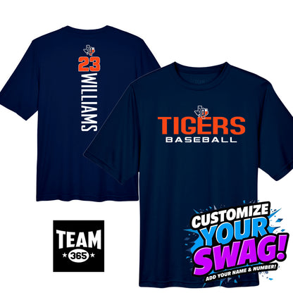 GAME TIME - Team 365 Youth & Men's Zone Performance T-Shirt - Dallas Tigers Baseball