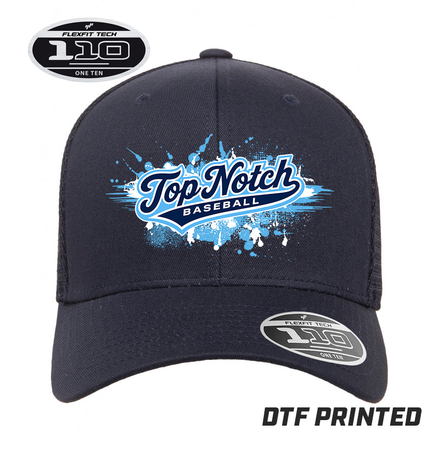 Flexfit 110M Adult 110reg Mesh Cap DTF PRINTED - Top Notch Baseball
