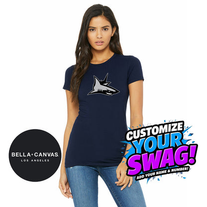 Bella + Canvas 6004 Women's The Favorite T-Shirt - PVAA Sharks Baseball