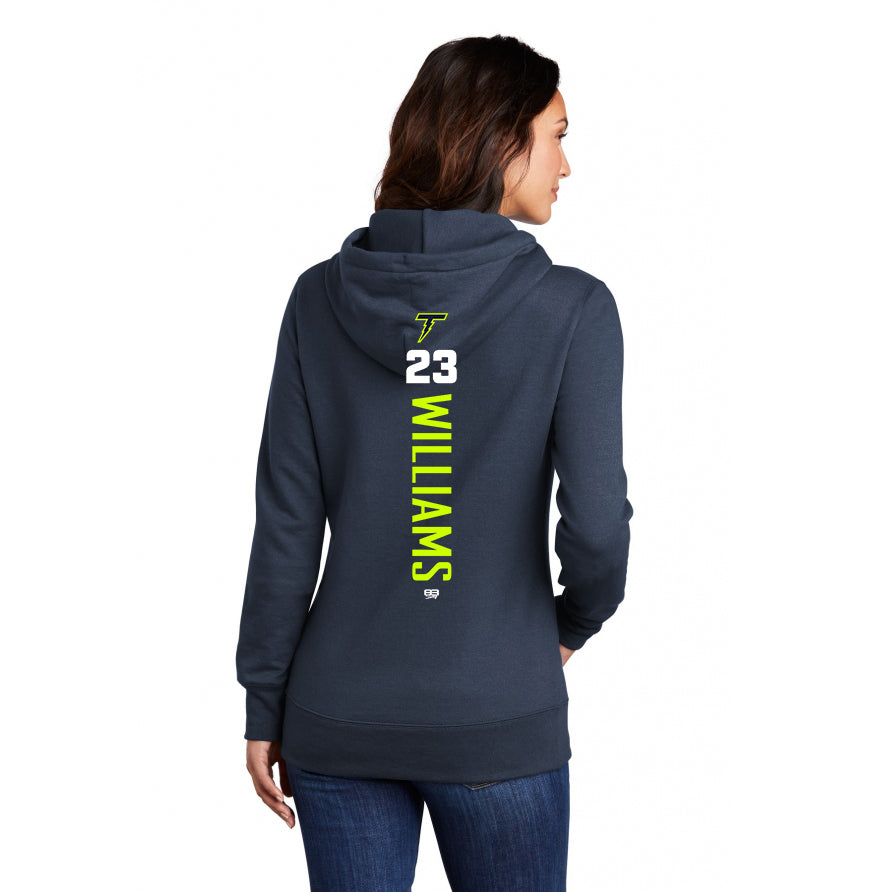 Port & Company Women's Core Fleece Pullover Hooded Sweatshirt LPC78H - Ponte Vedra Thunder Baseball