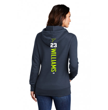 Port & Company Women's Core Fleece Pullover Hooded Sweatshirt LPC78H - Ponte Vedra Thunder Baseball