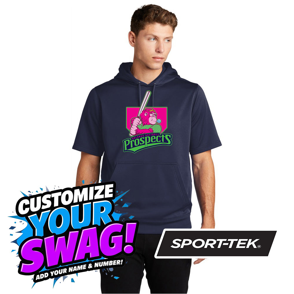 Sport-Tek Sport-Wick Fleece Short Sleeve Hooded Pullover ST251 - OSP Gorilla Queens Softball