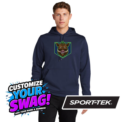 Sport-Tek Sport-Wick Fleece Hooded Pullover F244 - OBP War Hogs