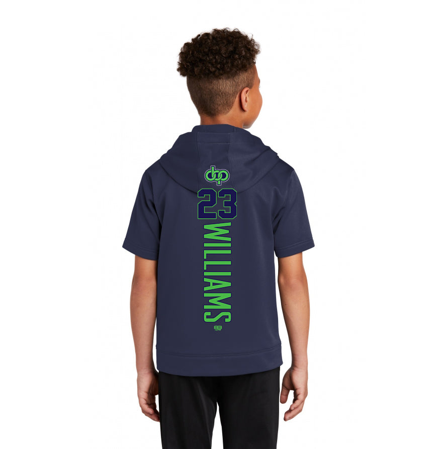 Sport-Tek Youth Sport-Wick Fleece Short Sleeve Hooded Pullover YST251 - OBP