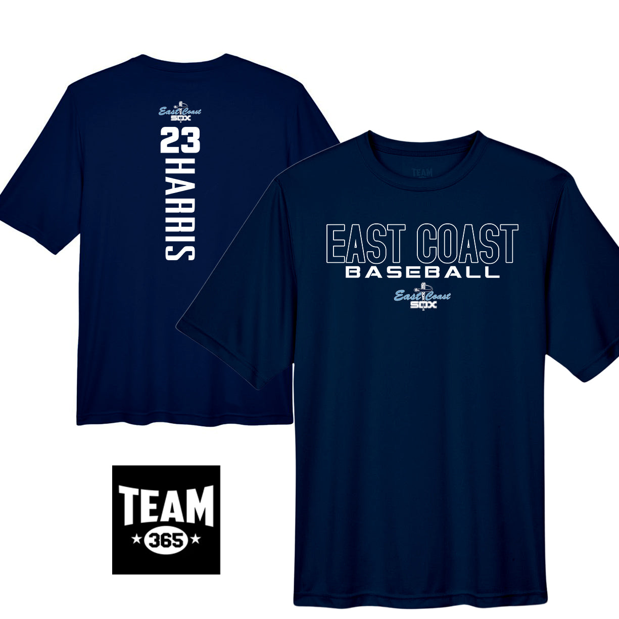 Team 365 Youth & Men's Zone Performance T-Shirt - East Coast Sox Baseball