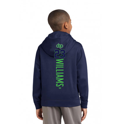 Sport-Tek Youth Sport-Wick Fleece Hooded Pullover YST244 - OBP