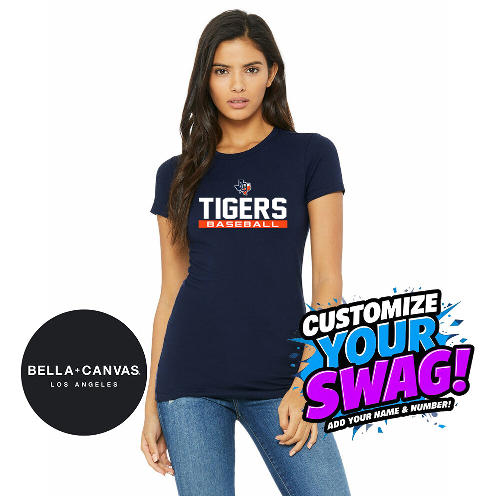 Bella + Canvas 6004 Women's The Favorite T-Shirt - Dallas Tigers Baseball