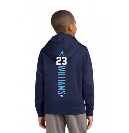 Sport-Tek Youth Sport-Wick Fleece Hooded Pullover YST244 - Aces Baseball