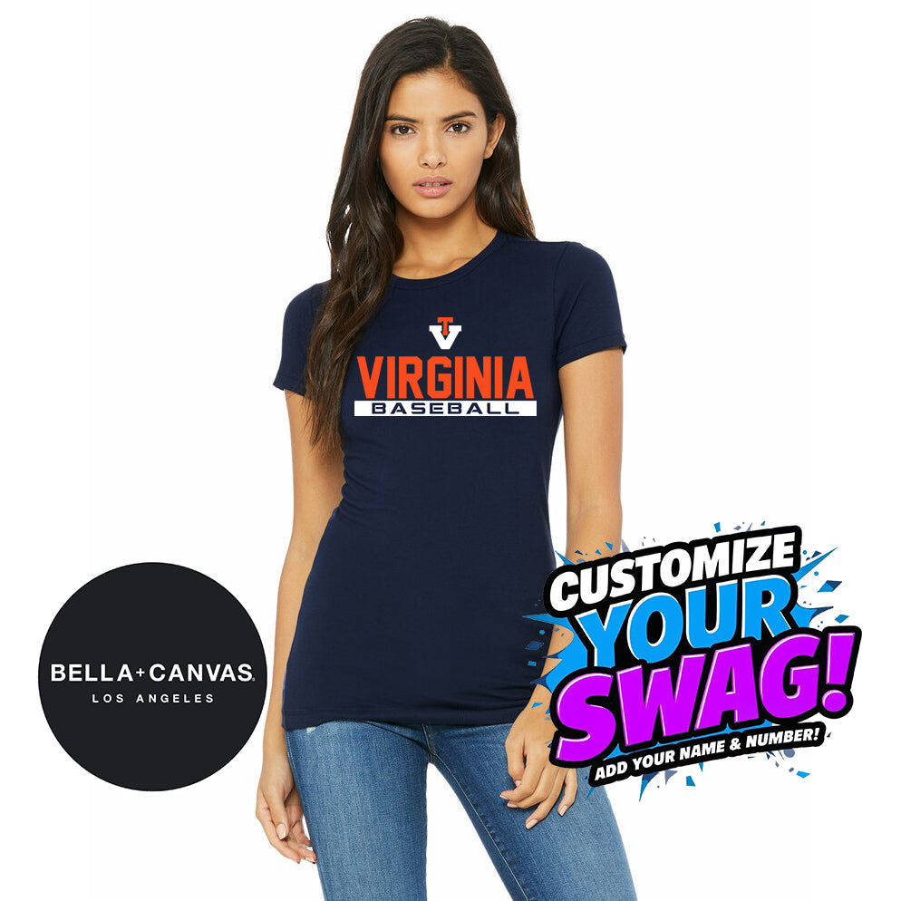 Bella + Canvas 6004 Women's The Favorite T-Shirt - Team Virginia Baseball