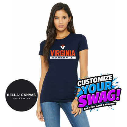 Bella + Canvas 6004 Women's The Favorite T-Shirt - Team Virginia Baseball