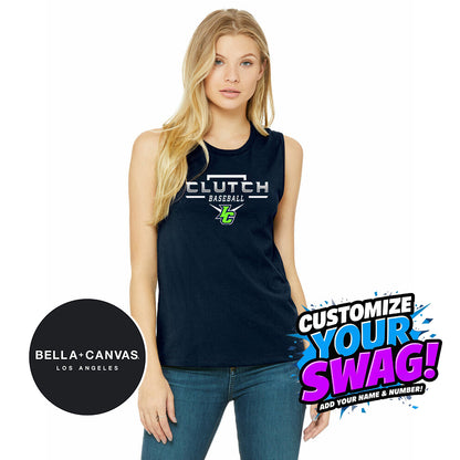 Bella + Canvas B6003 Women's Jersey Muscle Tank - Indy Clutch Baseball