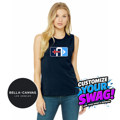 Bella + Canvas B6003 Women's Jersey Muscle Tank - Arrows Baseball