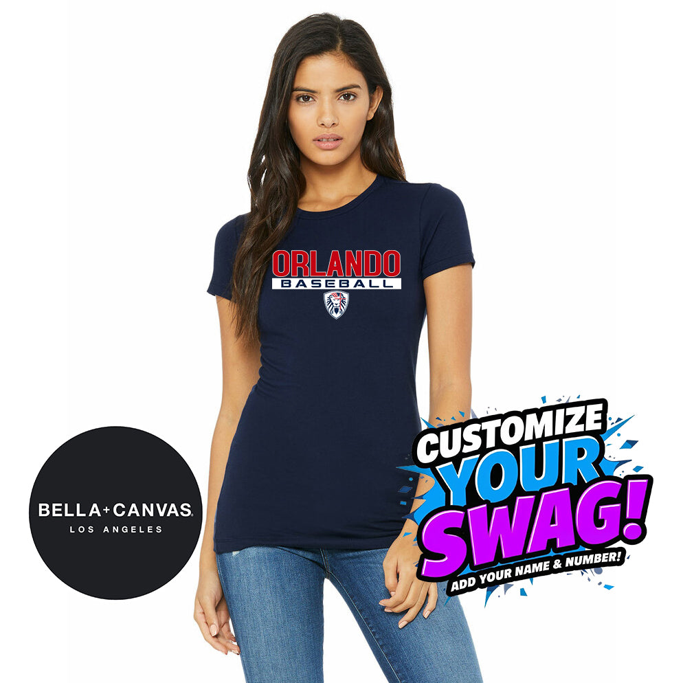 Bella + Canvas 6004 Women's The Favorite T-Shirt - Orlando Lions Baseball