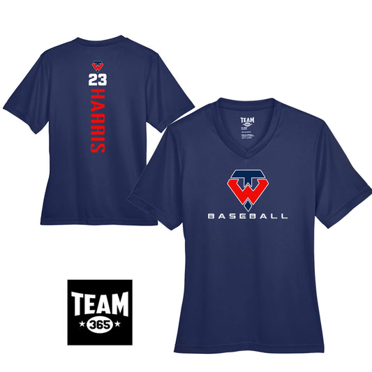 Team 365 TT11W Women's Zone Performance T-Shirt - Tampa Warriors Baseball