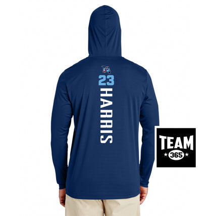Team 365 Youth & Men's Zone Performance Hoodie - FCA Blueclaws Baseball