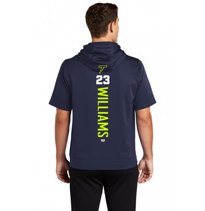 Sport-Tek Sport-Wick Fleece Short Sleeve Hooded Pullover ST251 - Ponte Vedra Thunder Baseball