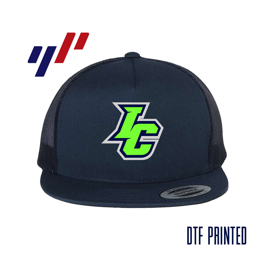 Yupoong 6006 Adult 5-Panel Classic Trucker Hat - DTF PRINTED - Indy Clutch Baseball