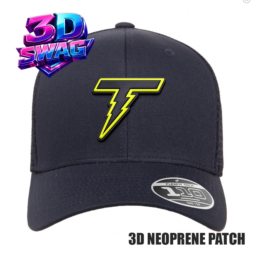 THUNDER - 3D PATCH TEAM HATS - Flexfit 110M Mesh Hat