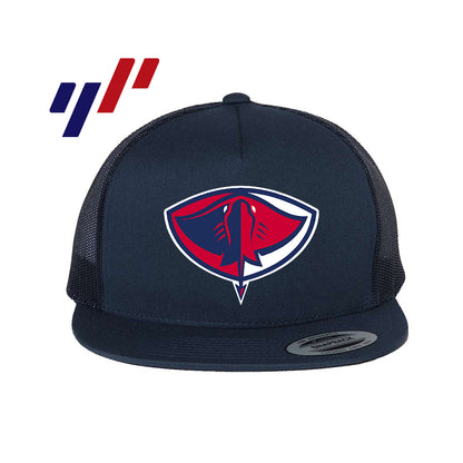 Yupoong 6006 Adult 5-Panel Classic Trucker Hat - DTF PRINTED - Pasco Stingers Baseball