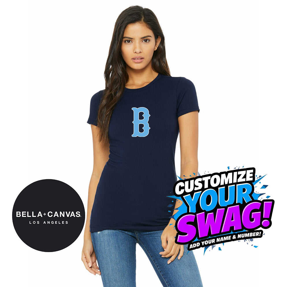 Bella + Canvas 6004 Women's The Favorite T-Shirt - FCA Blueclaws Baseball