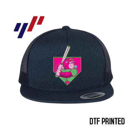 Yupoong 6006 Adult 5-Panel Classic Trucker Hat - DTF PRINTED - OSP Gorilla Queens Softball